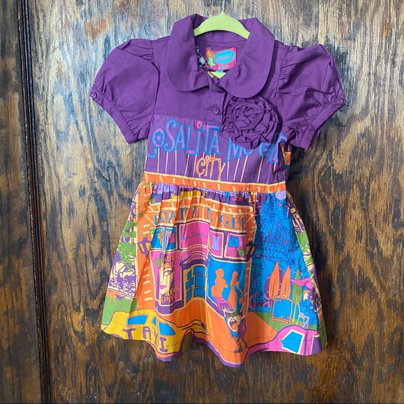 Cast collection Rosalita McGee city purple dress size 4 - Picture 2 of 14